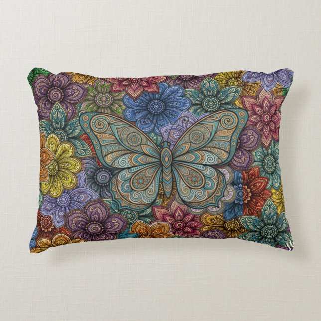 Cojín Decorativo "Mariposa - Éxito" (Anverso)