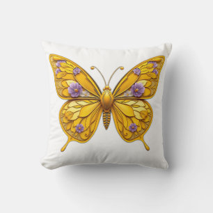 Cojín Decorativo Mariposa floral Art Deco