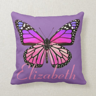 Cojín Decorativo Mariposa hermosa personalizada