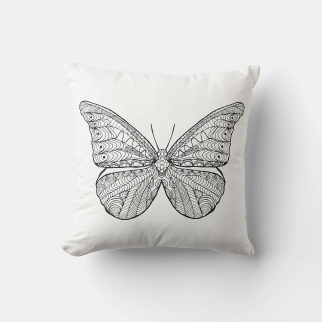 Cojín Decorativo Mariposa inspirada (Anverso)