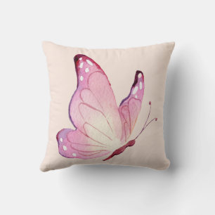 Cojín Decorativo Mariposa Minimalista rosa moderna