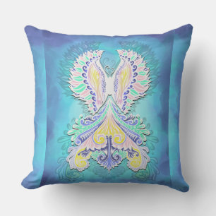 Cojín Decorativo Mariposa mística pastel   Ethereal Boho Fantasy