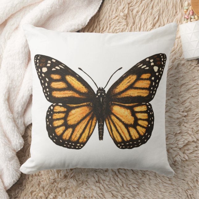 Cojín Decorativo Mariposa monarca (Manta)