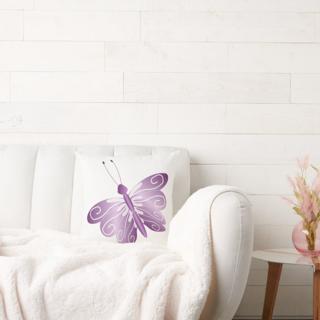 Cojín Decorativo Mariposa morada (Sofá)