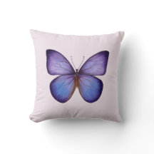 Mariposa Morada Acuarela Elegante