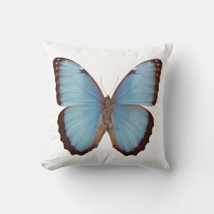Cojín Decorativo Mariposa morfa azul