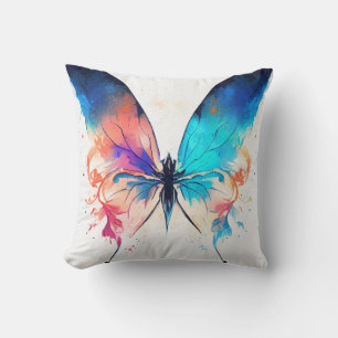 Cojín Decorativo Mariposa Naturaleza salvaje Color animal Pintura d