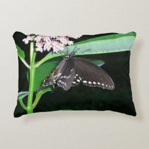 Cojín Decorativo Mariposa nocturna cola de golondrina negra en Shen