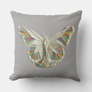 Cojín Decorativo Mariposa Origamástica - Auténtica