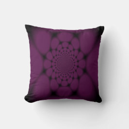 Cojín Decorativo Mariposa Pétalo Negro Púrpura