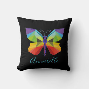 Cojín Decorativo Mariposa pintada, personalizada