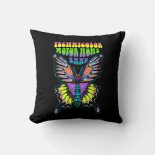Cojín Decorativo Mariposa psicodélica del motor Technicolor