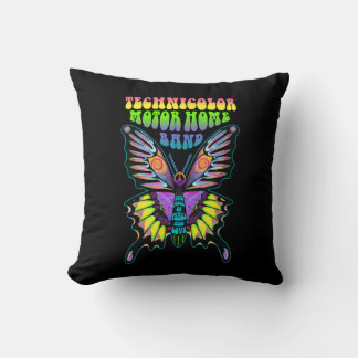 Cojín Decorativo Mariposa psicodélica del motor Technicolor