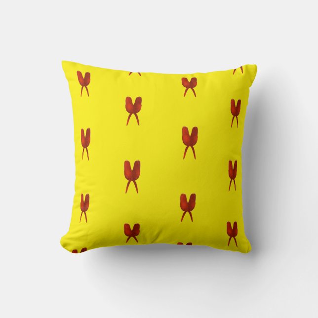 Cojín Decorativo Mariposa roja (Anverso)