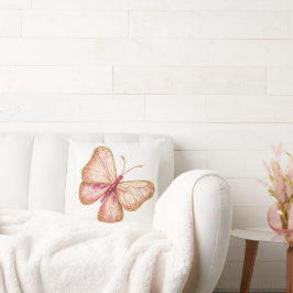 Cojín Decorativo Mariposa rosa