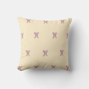 Cojín Decorativo Mariposa rosa y amarilla