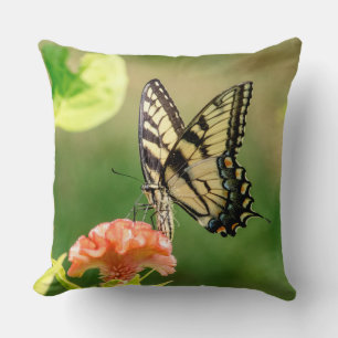 Cojín Decorativo Mariposa Swallowtail del Tigre del Este
