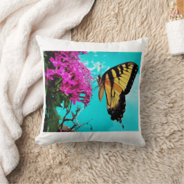 Cojín Decorativo Mariposa Trasera de Tigre Oriental #2