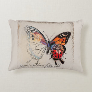 Cojín Decorativo Mariposa y Ladybug