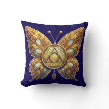 Mariposa y oración de símbolo AA