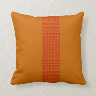 Cojín Decorativo mariposa y rojo con terracota