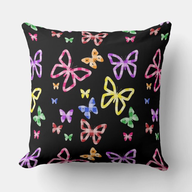 COJÍN DECORATIVO MARIPOSAS COMPROBADAS (Anverso)