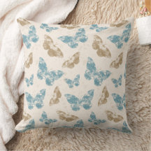 Mariposas de color azul y dorado