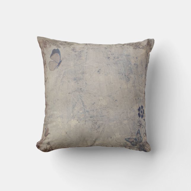 Cojín Decorativo Mariposas de época (Anverso)