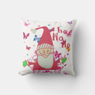 Cojín Decorativo Mariposas de Santa Ho Ho Ho: Navidades caprichosas