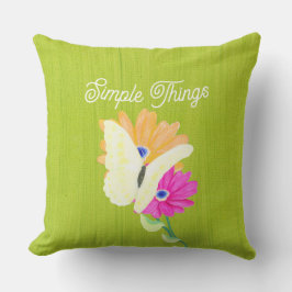 Cojín Decorativo Mariposas del jardín "Cosas Simples"