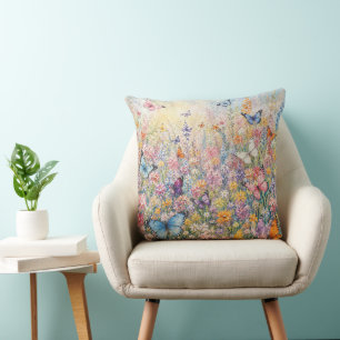 Cojín Decorativo Mariposas del Paraíso – Una Colorida Siringa Silve
