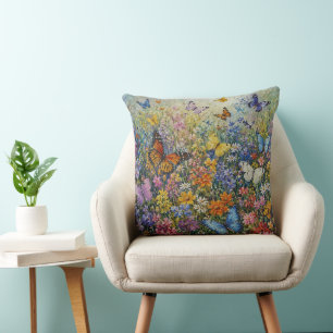 Cojín Decorativo Mariposas del Paraíso – Una Colorida Siringa Silve