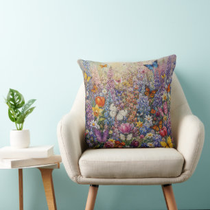 Cojín Decorativo Mariposas del Paraíso – Una Colorida Siringa Silve