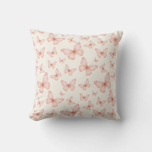 Cojín Decorativo Mariposas rosadas bonitas