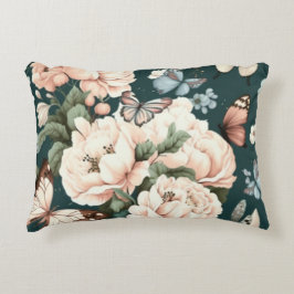 Cojín Decorativo Mariposas y flores