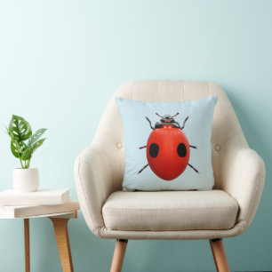 Cojín Decorativo Mariquita Afortunada