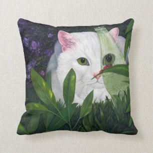 Cojín Decorativo Mariquitas y gato