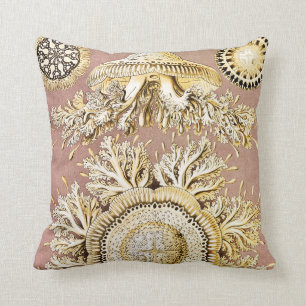 Cojín Decorativo Marisco, Discomedusae de Ernst Haeckel