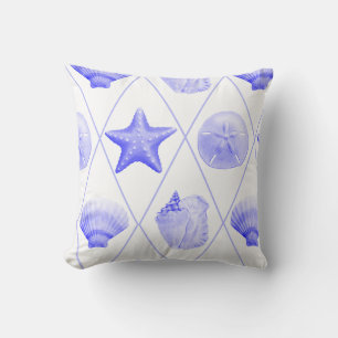 Cojín Decorativo Mariscos de la Costa Azul de la Marina Starfish