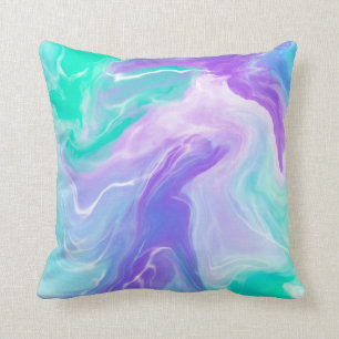Cojín Decorativo Mármol abstracto púrpura moderno