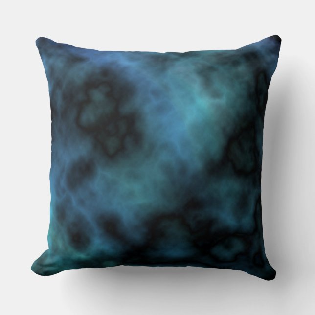 Cojín Decorativo Mármol azul de imitación (Anverso)