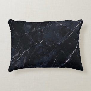 Cojín Decorativo Mármol azul marino: textura de piedra.