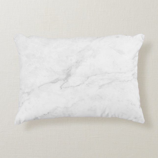 Cojín Decorativo Mármol Blanco (Anverso)