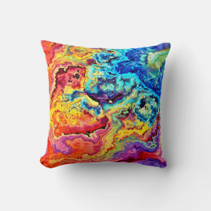 Cojín Decorativo Mármol de colores vivos