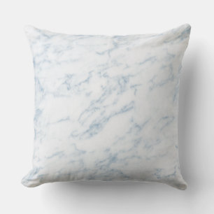 Cojín Decorativo Mármol falso con tinte azul