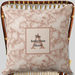 Cojín Decorativo Mármol marrón rústico - Decoración neutral