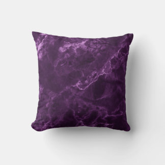 Cojín Decorativo Mármol morado oscuro: textura lujosa.