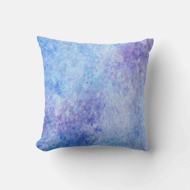 Cojín Decorativo Mármol Opal Azul (Anverso)