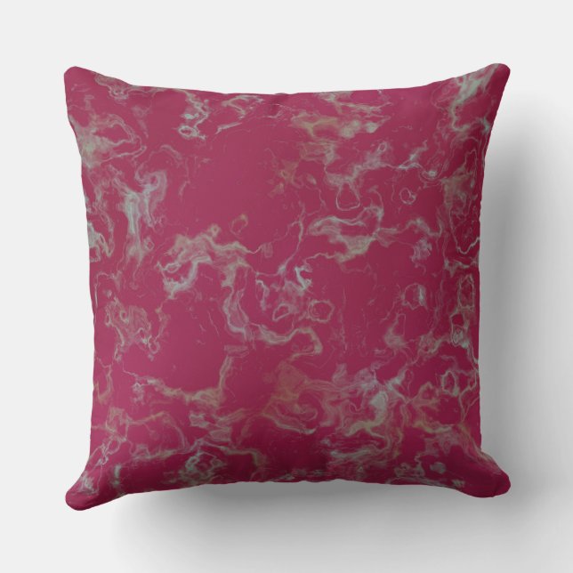 Cojín Decorativo Mármol rosa abstracto (Reverso )