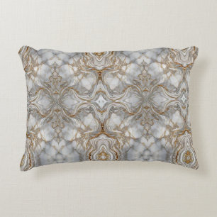 Cojín Decorativo "Mármol sofisticado con oro"